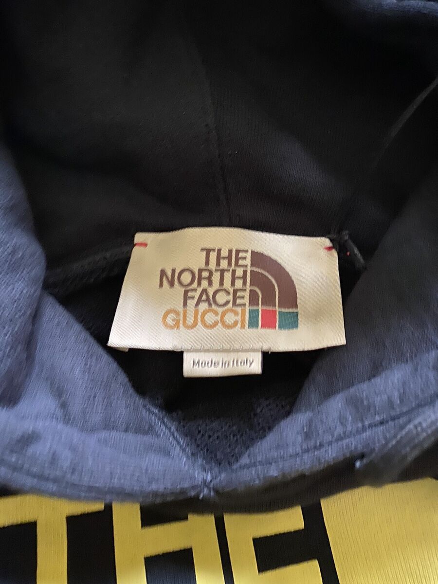BRAND NEW GUCCI X THE NORTH FACE SWEATSHIRT HOODIE BLACK L BRAND NEW GUCCI X THE NORTH FACE SWEATSHIRT HOODIE BLACK L