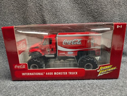 2005- JOHNNY LIGHTNING COCA-COLA INTERNATIONAL 4400 MONSTER TRUCK- 1/24 Diecast