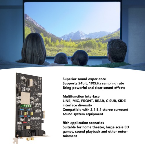 PCIe Sound Card CM8828 7.1CH TCXO PCIe PC Sound Card For Home Theater Large 3 FY - Bild 7 von 24