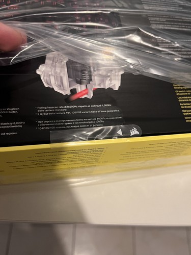 K100 RGB Optical-Mechanical Gaming Keyboard QWERTY (UK)— CORSAIR OPX Switch - Photo 2/2