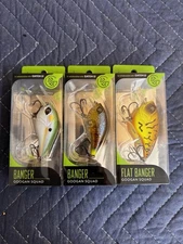 3- Googan Squad Banger Squarebill Flat Banger Crankbait  