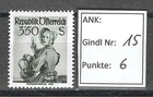 Plattenfehler Trachten 3,50S Gindl Nr.15 postfrisch