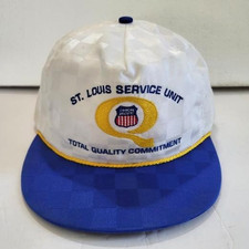 Vintage Union Pacific Railroad St Louis Service Unit Cap Train Snapback Hat Rope