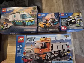 LEGO CITY: Dump Truck (4434) MEGA,  SUPER LOT OF 4 SETS