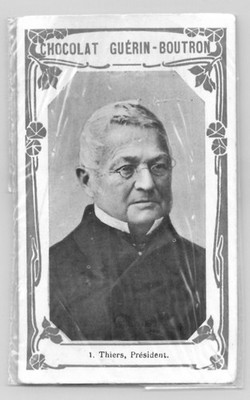 Chromo Chocolat Guerin Boutron Adolphe Thiers President French Republic Card #50