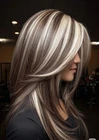 Highlight Brown Blonde 13x4  Lace Front Wig 100% Human Hair Wig for Women Daily