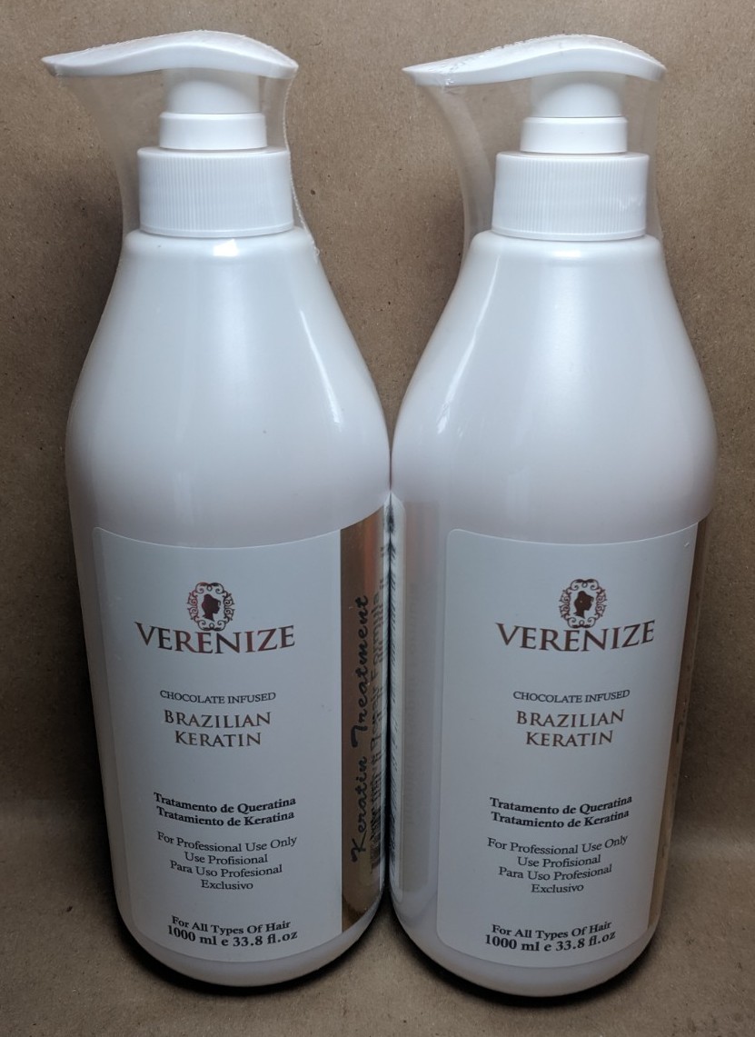 !2 PACK! VERENIZE Chocolate Infused Brazilian Keratin 33.8 FL OZ SEALED
