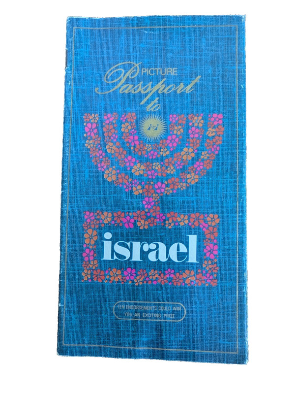 1970's PICTURE PASSPORT TO ISRAEL Tourism Booklet Holy Land souvenir book