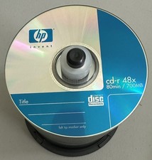HP Invent 95 Pack Spindle CD-R 48x 80 min / 700MB Compact Disc Recordable NEW
