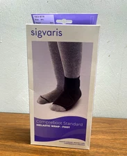 NEW Sigvaris Compreboot Standard Black Foot Wrap 30-40 mmHg M/L  1803-BTR