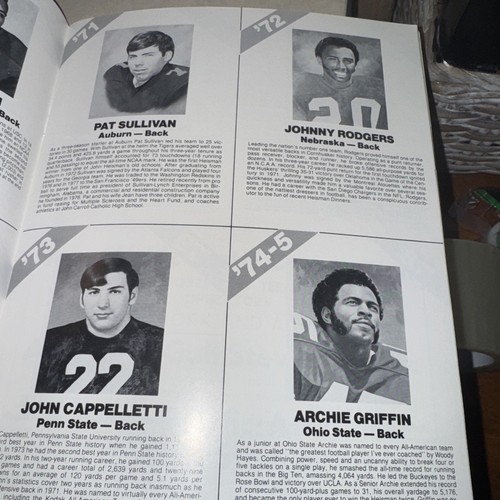 1980 Heisman Trophy Award Program DAC George Roger’s South Carolina Winner RARE - Picture 5 of 9