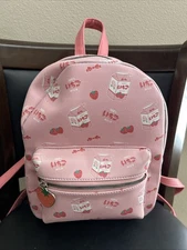 Strawberry Milk Mini Backpack Pink