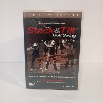 The Stack & Tilt Golf Swing DVD 4 Disc Set Mike Bennett Andy Plummer Medicus