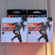 Lot of 2- KT TAPE Pro Oxygen Strips 2 x 10 inches, 20 Each Box-40 Total