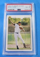 1992 UPPER DECK MINOR LEAGUE #5 DEREK JETER PSA 8 