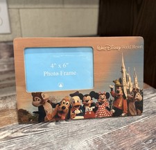 Walt Disney World Resort Parks 4x6 Picture Frame Mickey Donald Goofy Official
