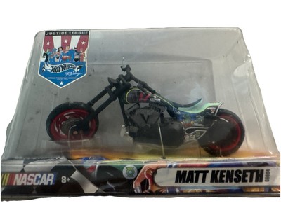 Matt Kenseth 2004 Hot Wheels Racing Justice League Thunder Rides Motorcycle NIB