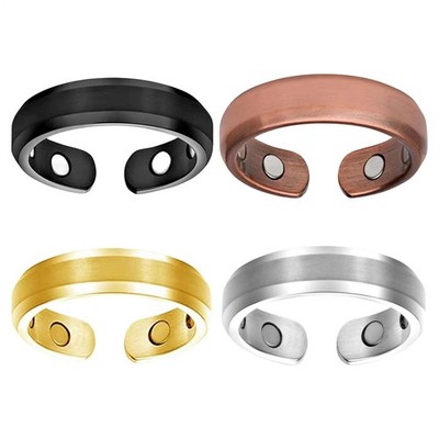 Magnetischer Ring für Männer und Frauen, verstellbarer Ring, Lymphdrainage, th