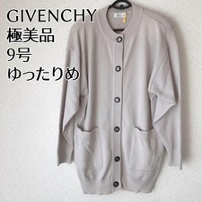 USED VERY GOOD CONDITION VINTAGE GIVENCHY GREIGE LONG CARDIGAN GOOD