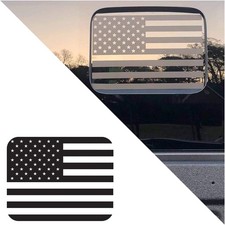 American Flag Car Rear Middle Window Decal, USA Flag Vehicle Back Center Sliding