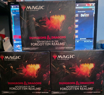 Magic: The Gathering Adventures in the Forgotten Realms Booster Boxes Lot of 3