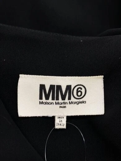 MAISON MARGIELA MM6 Abito senza maniche 42 Poliestere BLK Colore tinta unita S32CT0684