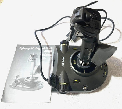 Saitek Cyborg 3D J15 Flight Simulator Joystick tested