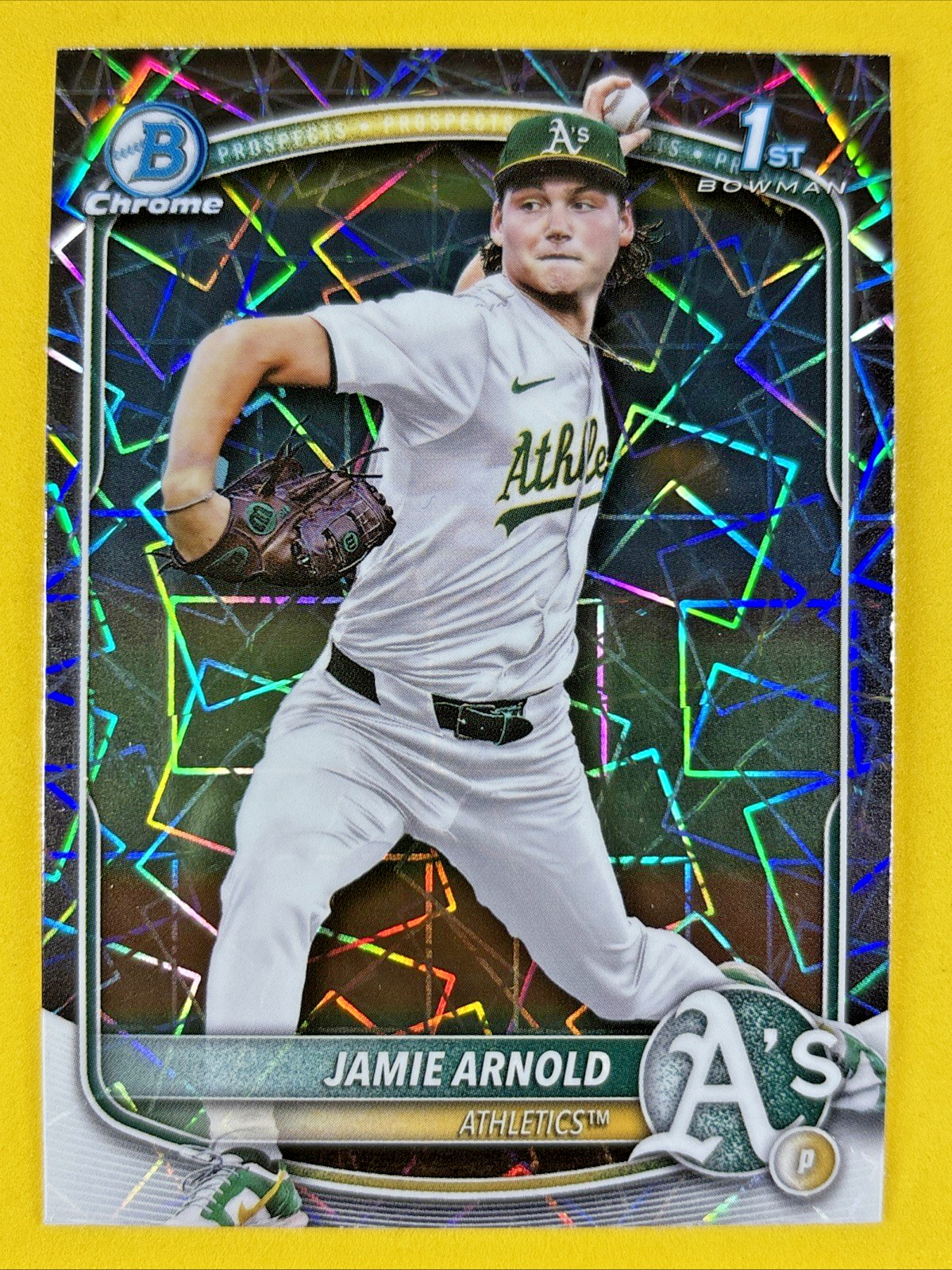 2025 Bowman Draft Chrome Jamie Arnold #BDC-30 1st Bowman Laser Refractor