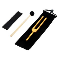 528 Hz Tuning Fork for Healing, Chakra, Sound Therapy, Musical Instrument gold