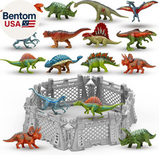 12PCS Mini Dinosaurs Figures Figurines Toys for Kids 3-5 5-7, Capture N Escape D