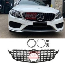 Mercedes C W205 2014-2021 Griglia Radiatore Nero Lucido Look AMG