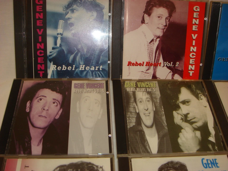 GENE VINCENT rare full set of all 10 "Rebel Heart" CDs plus a cloth badge! v.g.c - Image 2 of 4