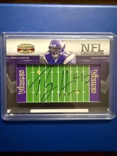 2009 Percy Harvin Donruss Gridiron Gear - Rookie Auto Gridiron /45