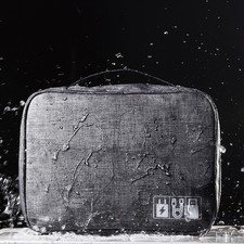 Travel Grey Electronics Accessories Organizer Durable Waterproof Carrying Case