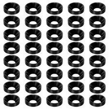 40pcs M6 Finish Countersunk Washer Aluminum Alloy Flat Cup Screw Gasket Black