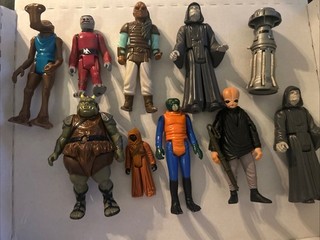 Vintage Star Wars Figuren Konvolut 10 Figuren Details lesen Jawa Emperor & mehr