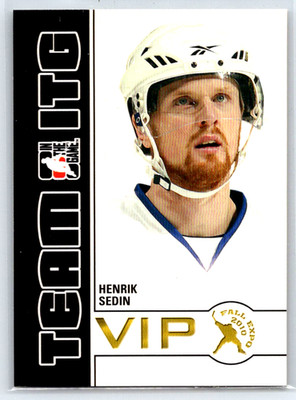 2010-11 ITG VIP Fall Expo Henrik Sedin Vancouver Canucks #ITG-13