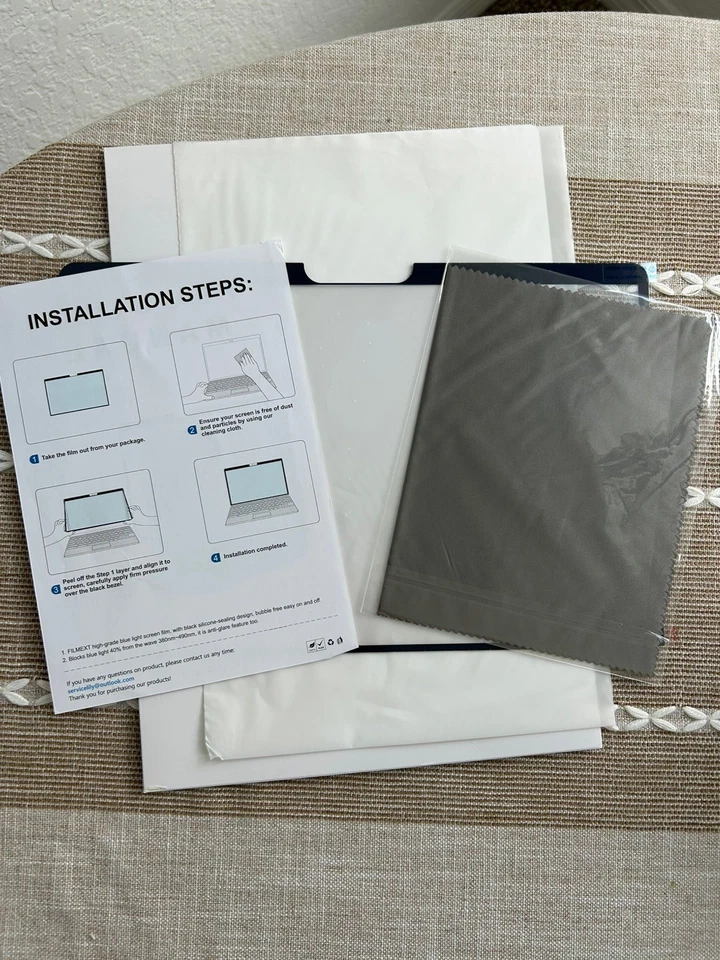 (4-Pack)HP Laptop Tempered Glass Screen Protector for Surface Pro 4 13” Privacy. - Image 3 of 4