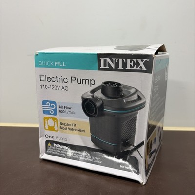 Intex Quick Fill Electric Pump 110-120V AC 650 L/min w/ Nozzles Black