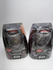2005 Hasbro Star Wars Titanium Series Darth Vader Boba Fett 3.75" Die Cast