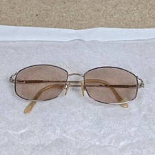 Gloria Vanderbilt M25 Gold Purple Oval Eyeglasses Frames Zyloware 123mm Vintage