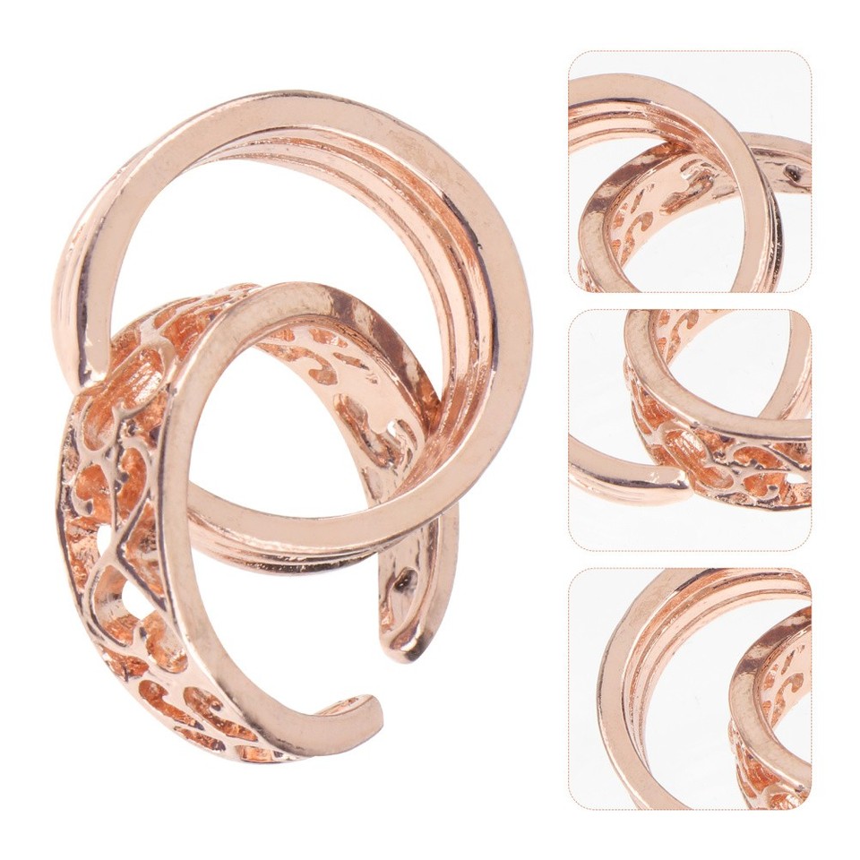 6PCS Stylish Ring Toe Ring Decor Exquisite Ring Decor Exaggerated ...