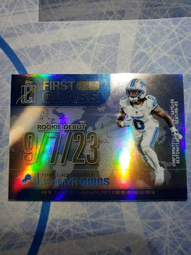 2025 Topps Signature Jahmyr Gibbs Base (RAW)
