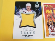 Brian Leetch New York Rangers 2007 - 2008 UD The Cup Limited Logos Blank Back