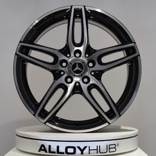 GENUINE MERCEDES-BENZ A-CLASS W176 18" INCH 5 TWIN BLACK/CUT ALLOY WHEELS X4