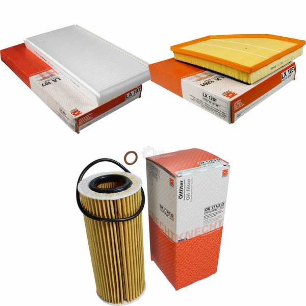 Mahle / Knecht Innenraumfilter La 197 Luftfilter Lx 1261 ÖLfilter Ox 177/3D-image