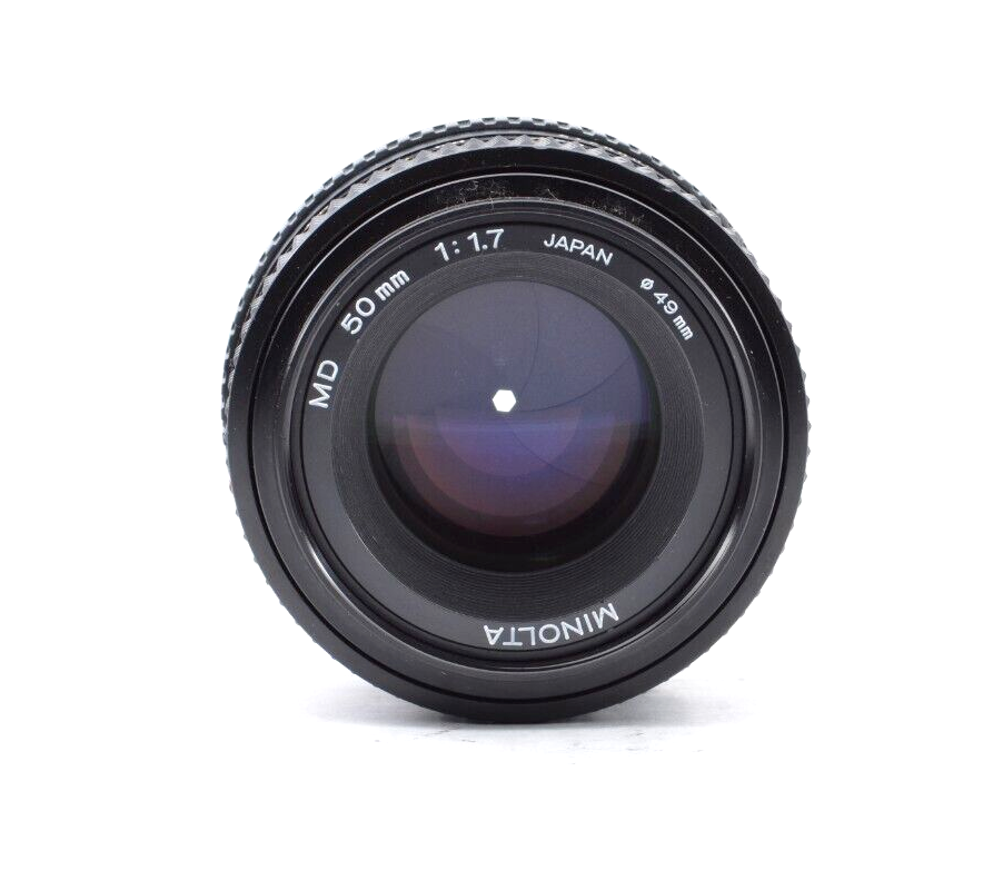 Top Mint】MINOLTA MD 50mm f/1.7 Standard Prime Lens From Japan