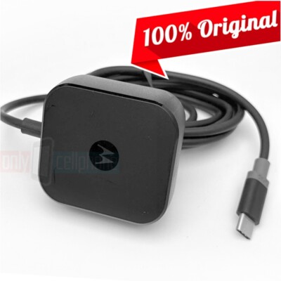 Original Motorola SPN5913A TurboPower 15W USB Type-C Wall Charger for G7/G8/G9/Z