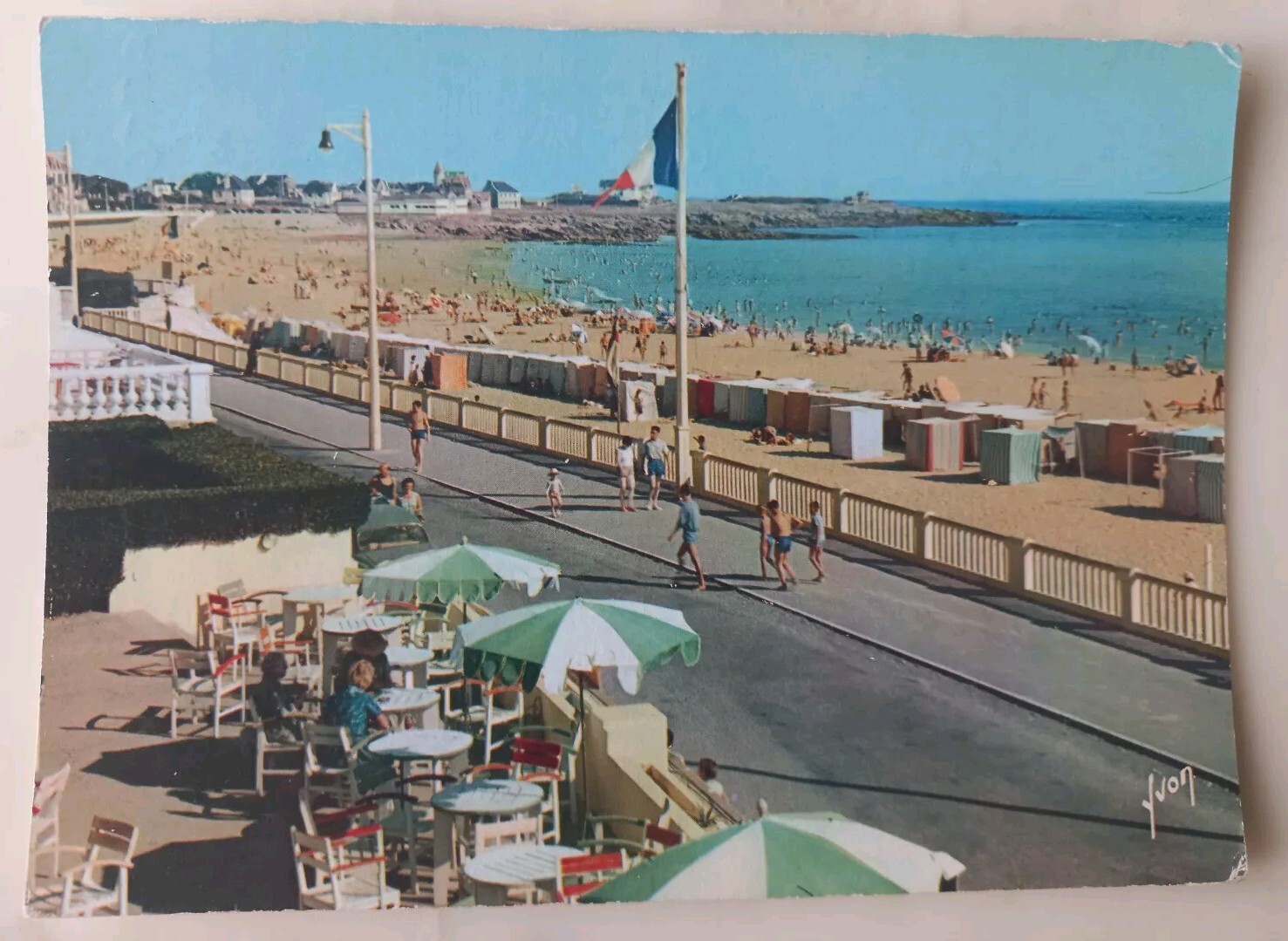 Old postcard Quiberon Pointe de Ber Er Vil Yvon Paris 10th 