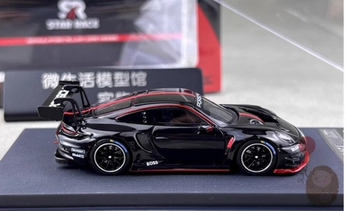 STAR RACE 1/64 Porsche 911 GT3 R Alloy Diecast Display Boys birthday Gifts Black - Picture 8 of 14